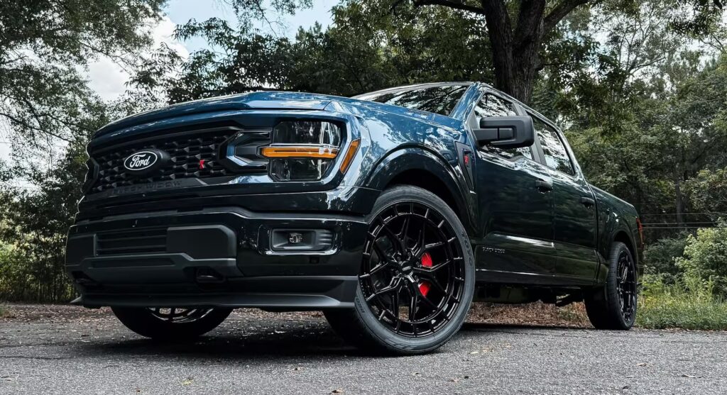 The right hand drive Black Widow Ford pickup trucks from Autogroup International for Australia