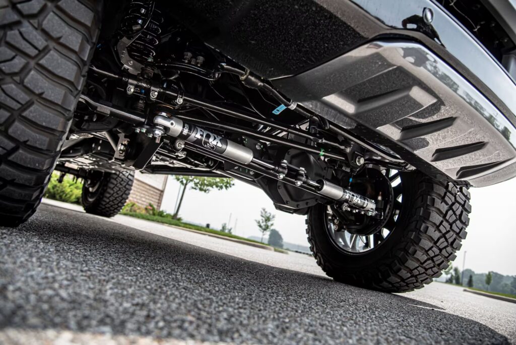 The Fox Factory tuned, right hand drive Harley Davidson pickup truck Autogroup International is the ultimate Factory Fitted lifted, performance truck